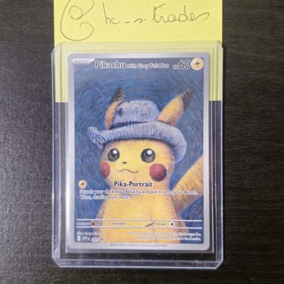 Authentic Pikachu with Grey Felt Hat